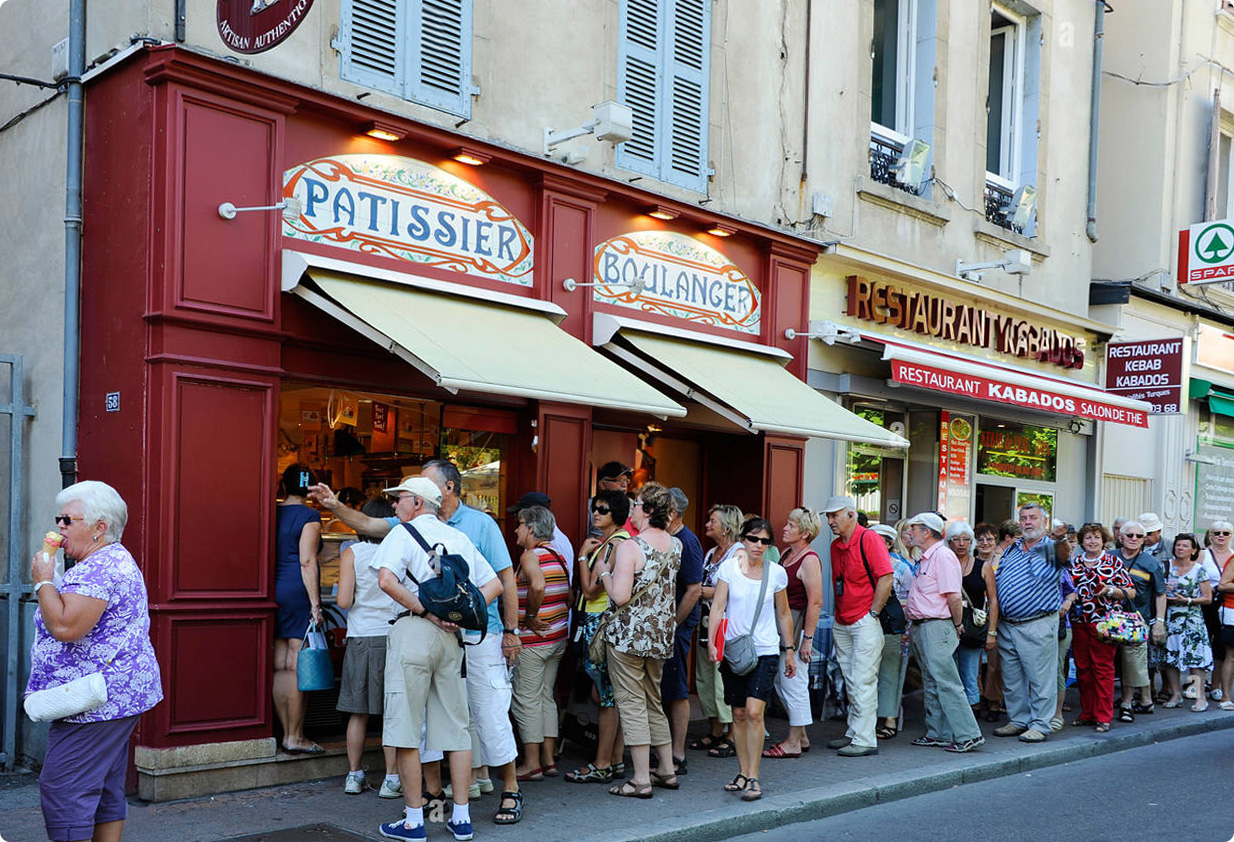 Boulangerie en ville